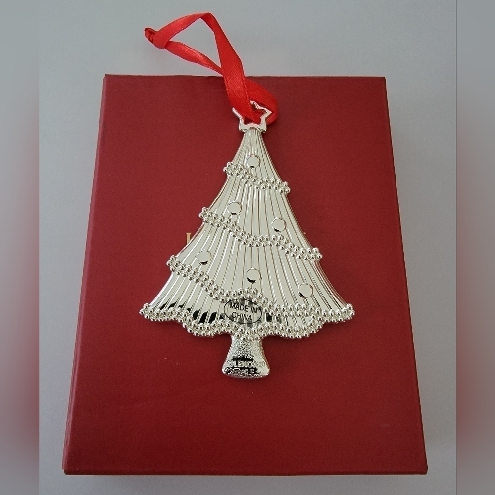 Lenox Silver Multi Gem Tree Ornament - Picture 2 of 2